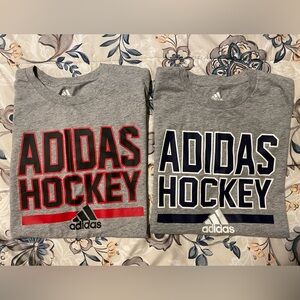 Lot of 2 Adidas Hockey T-shirts - Youth XL